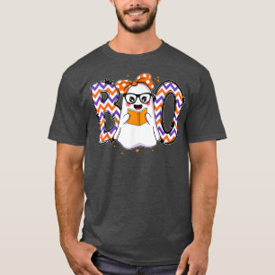 Boo Halloween Costume Groovy Spooky Boo Crew Girls T-Shirt