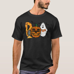 Boo Halloween Costume Groovy Spooky Boo Crew Retro T-Shirt