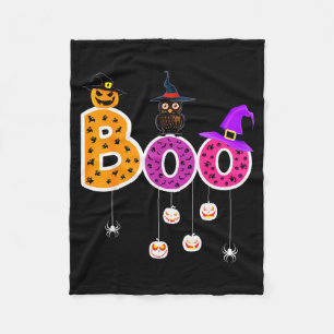 Boo Halloween Costume Sders Ghosts Pumkin &amp; Wi Fleece Blanket