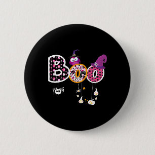 Boo Halloween Costume Spiders  6 Cm Round Badge
