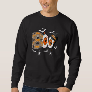 Boo Halloween Costume Spiders Black Cat Pumpkin Wi Sweatshirt