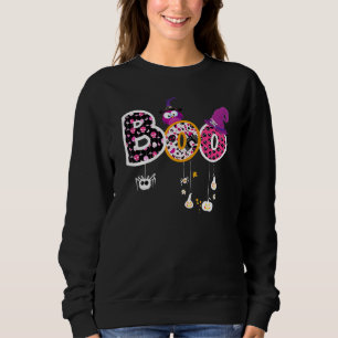 Boo Halloween Costume Spiders Ghosts Pumkin & Witc Sweatshirt