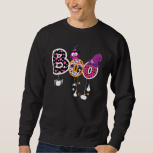 Boo Halloween Costume Spiders Ghosts Pumkin & Witc Sweatshirt