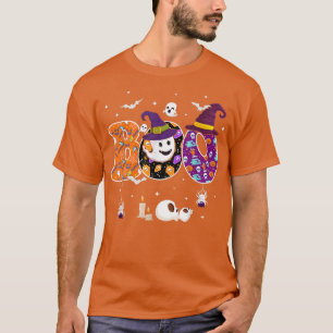 Boo Halloween Costume Spiders Ghosts Pumkin & Witc T-Shirt