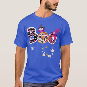 Boo Halloween Costume Spiders Ghosts Pumkin & Witc T-Shirt