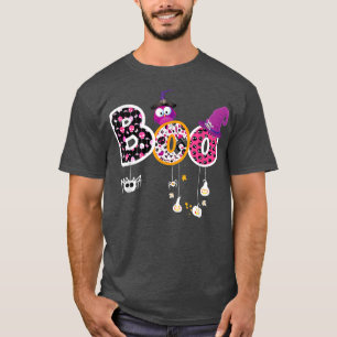 Boo Halloween Costume Spiders Ghosts Pumkin Witch T-Shirt