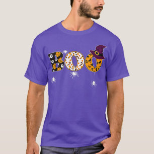 Boo Halloween Costume with Spiders and Witch Hat 1 T-Shirt