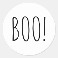 BOO Halloween | Cute Black & White Typography