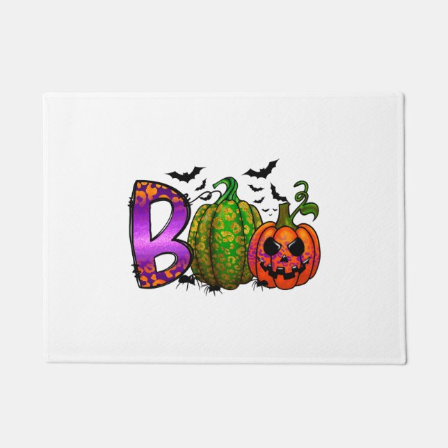 Boo Halloween          Doormat (Front)
