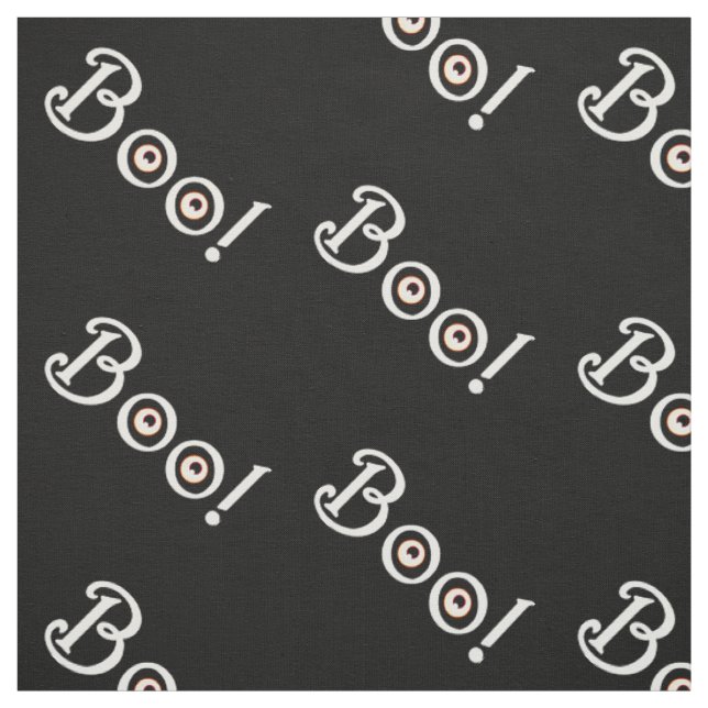 BOO Halloween Fabric Halloween Fabrics Customise (Swatch)
