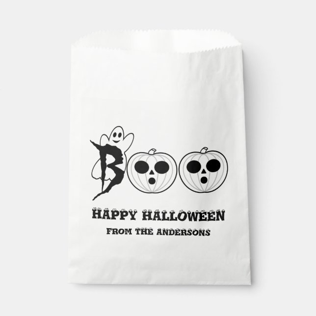 BOO! Halloween Ghost Favour Bags (Front)