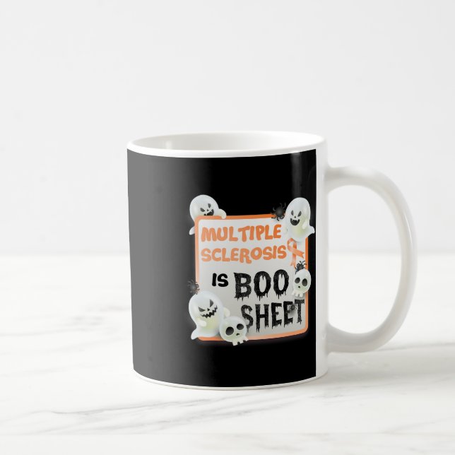 Boo Halloween Ghost Ms Multiple Sclerosis Is Boo S Coffee Mug (Right)