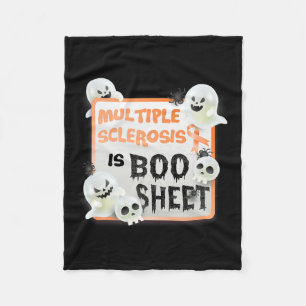 Boo Halloween Ghost Ms Multiple Sclerosis Is Boo S Fleece Blanket