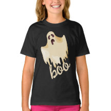 Boo, Halloween Ghost Personalised  T-Shirt