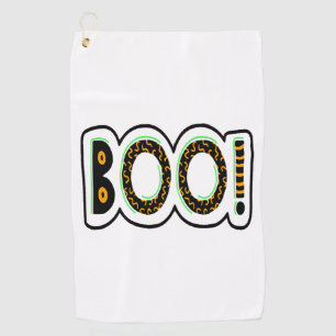 BOO Halloween Golf Towel