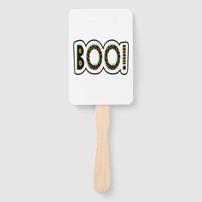 BOO Halloween                          Hand Fan (Front)