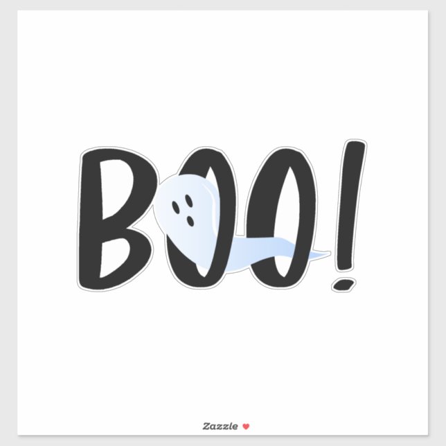 Boo! Halloween Iridescent Ghost  (Sheet)