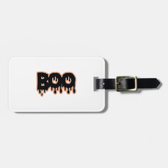 BOO Halloween  Luggage Tag (Front Horizontal)