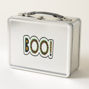 BOO Halloween Metal Lunch Box