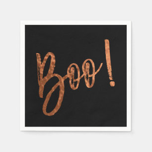 Boo! Halloween Modern Halloween Napkins