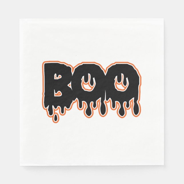 BOO Halloween  Napkin (Front)