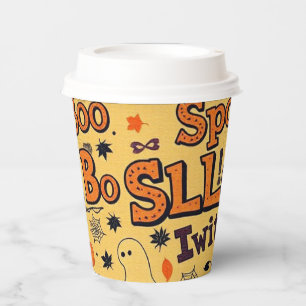 Boo Halloween Paper  Paper Cups