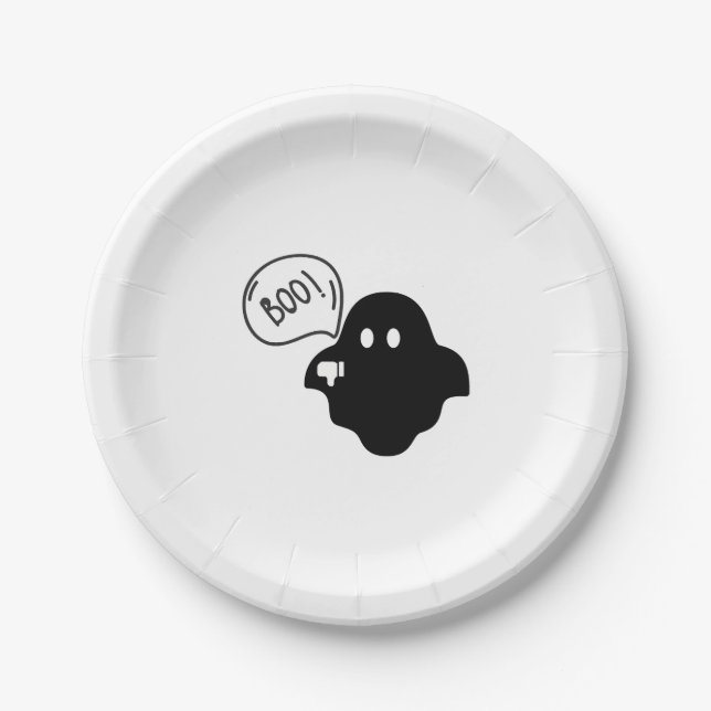 Boo Halloween                     Paper Plate (Front)