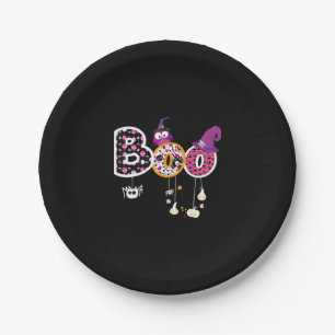 Boo Halloween  Paper Plate