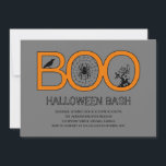 Boo! Halloween Party Invitation<br><div class="desc">Celebrate the scariest night of the year with this Halloween Party Invitation from berryberrysweet.com. Matching stamp,  favour stickers,  and gift tags available at berryberrysweet.com. Other matching items also available upon request. Please contact us for assistance.</div>