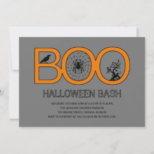 Boo! Halloween Party Invitation