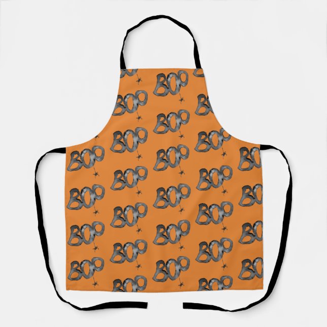 BOO! Halloween Pattern  Apron (Front)