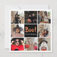 Boo Halloween Photo Card