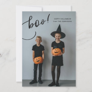 Boo! Halloween Photo Card - Portrait