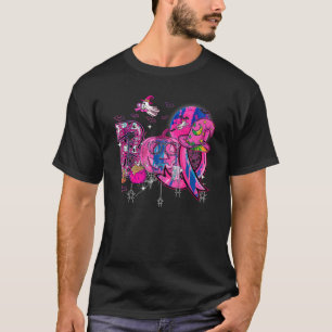 Boo Halloween Pumpkin Pink Ribbon Ghost Breast Can T-Shirt