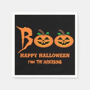 BOO! Halloween Pumpkins Napkins
