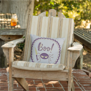 Boo! Halloween spider knife hand T-Shirt Cushion