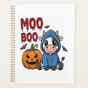 Boo Halloween Spooky Ghost Cow Planner