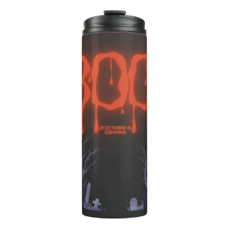 Boo Halloween Spooky Night Graveyard Pumpkin Shirt Thermal Tumbler