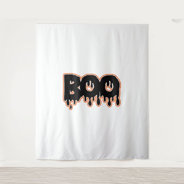 BOO Halloween  Tapestry (Front)
