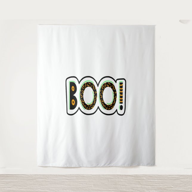 BOO Halloween                          Tapestry (Front)