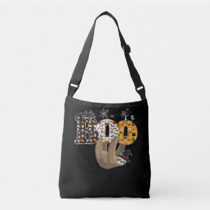Boo Halloween With Sloth Witch Hat And Spider Gift Crossbody Bag