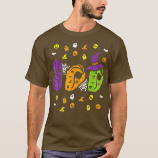 Boo Hands American Sign Language Pride ASL Funny H T-Shirt