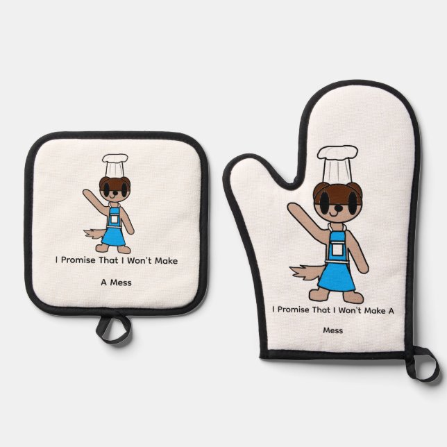 Boo Happens Oven Mitt & Pot Holder Set (Front)