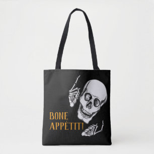Boo Happy Halloween Funny Skull joking  Tote Bag