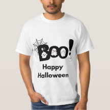 Boo Happy Halloween ghost Net men 