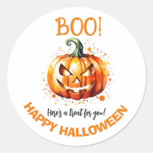 Boo! Happy Halloween sticker