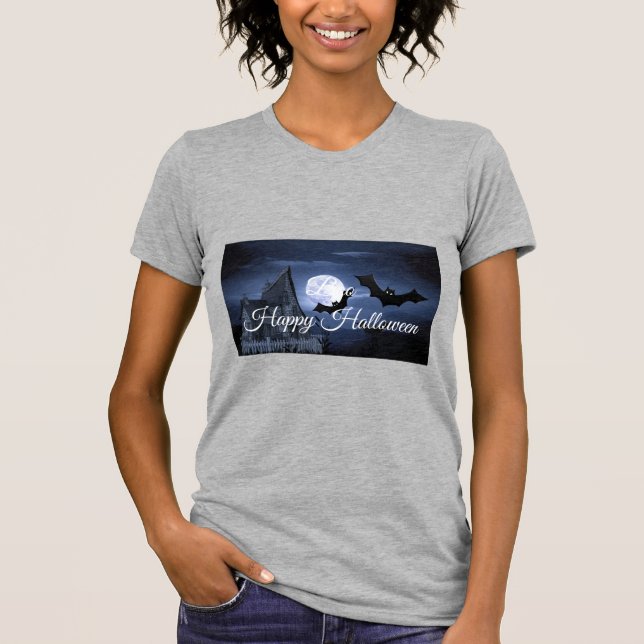 Boo Happy Halloween T-Shirt (Front)