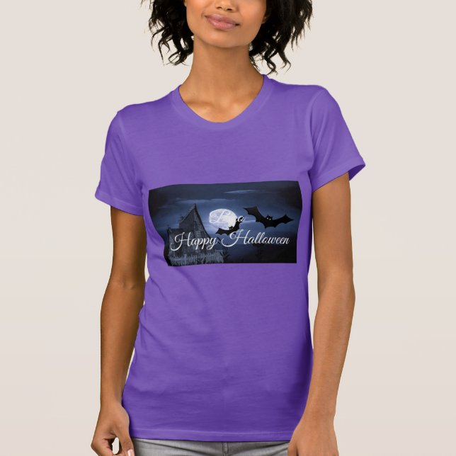 Boo Happy Halloween T-Shirt (Front)