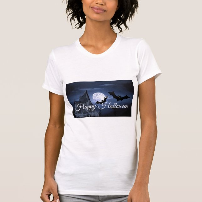 Boo Happy Halloween T-Shirt (Front)