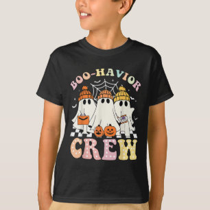 Boo Havior Crew Behavior Yst Halloween Aba Rbt  T-Shirt
